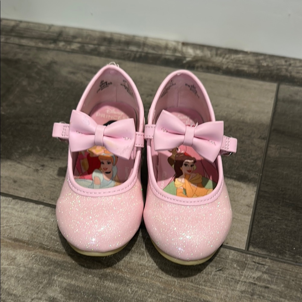 Disney Pink Glitter Princess Kids Shoes